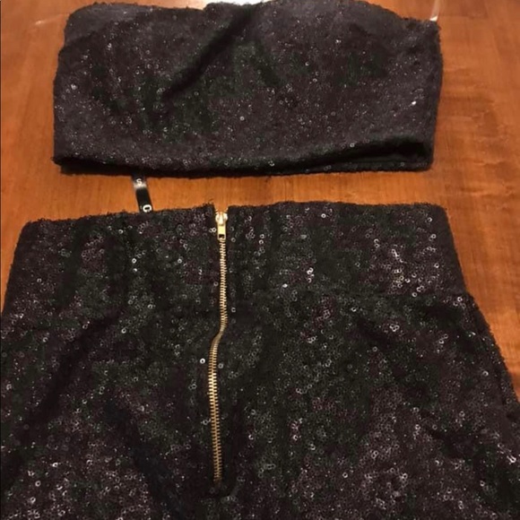 High waisted Two piece black outfit - Picture 2 of 2